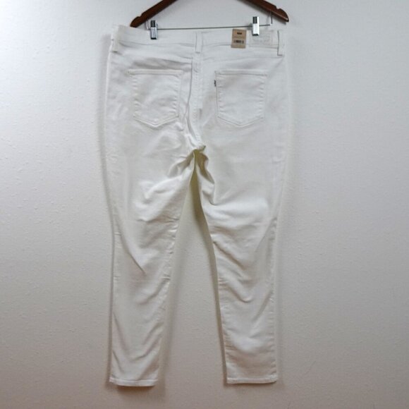Levi's 311 Shaping Skinny Jeans Women's Size 18 White Denim Stretch Shaping - Picture 4 of 12